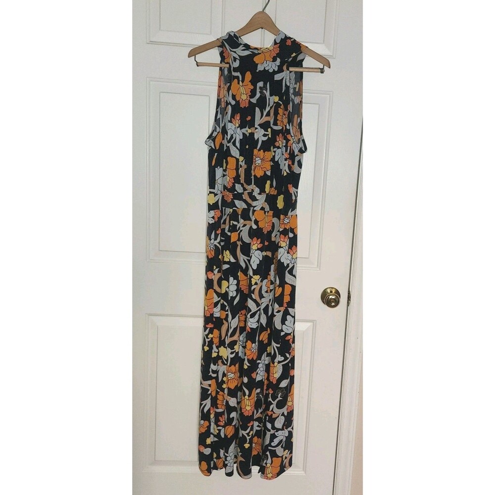 LANE BRYANT Women's Floral Tie-Halter Sleeveless Maxi Dress 18/20